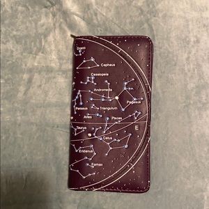 Purple Constellation Wallet. NWOT.